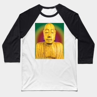 Wooden Budha Baseball T-Shirt